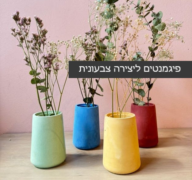 עציצים צבעוניים